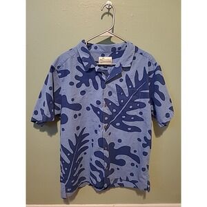 Patagonia Men's Pataloha Shirt Blue Fern Organic Cotton Limited Edition Size XL